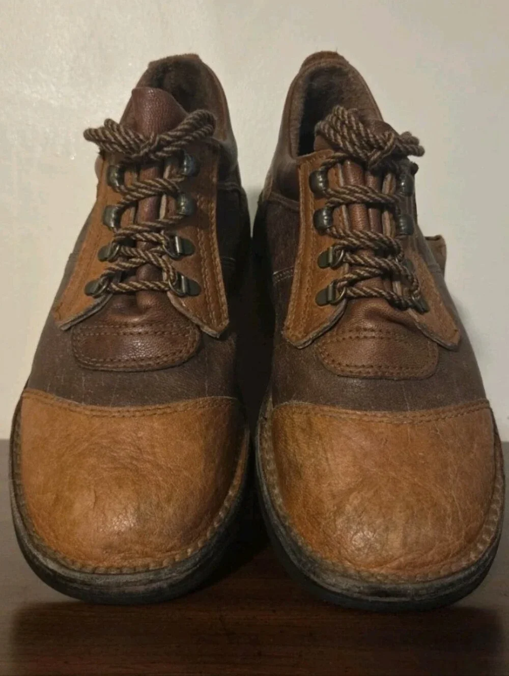 Vintage Courteney Safari Boots Brown Leather Men's Sz 11 UK 12 US Pre Owned